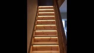 DIY Stair lighting - English stairs - 13 steps  - stair lighting led