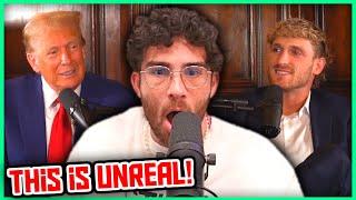 Logan Paul's INSANE Interview with Donald Trump | Hasanabi Reacts to IMPAULSIVE