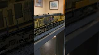 CUSTOM Scorched Union Pacific ES44AC! #train #hobby #custom #shorts