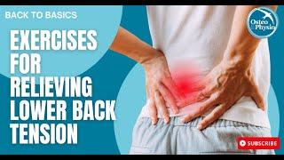 Exercises for relieving lower back tension