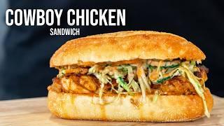 Cowboy Chicken Sandwich and Crunchy Slaw