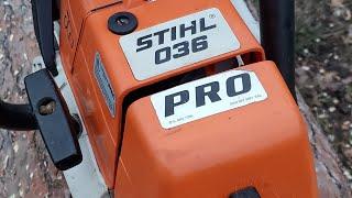 Stihl 036 Pro Testing after refurbished top end