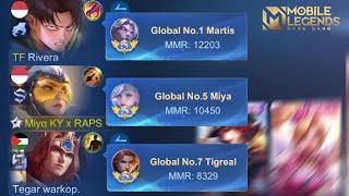 KETIKA MIYA KY MAIN BARENG TOP GLOBAL MARTIS & TOP GLOBAL TIGREAL! GG PARAH