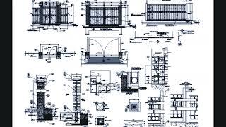 METALLIC ACCESS GATE | Cadbull | Autocad | Architecture