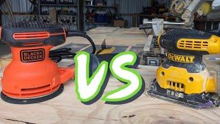 Which Sander is BETTER? || Random Orbital VS 1/4 Sheet Palm Sander