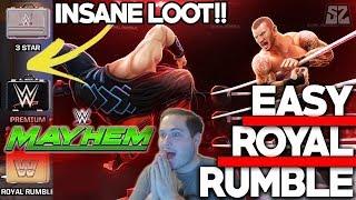 NEW EVENT MODE! HOW TO MAKE ROYAL RUMBLE EASY FOR 4 STAR LOOT!! | WWE Mayhem #9