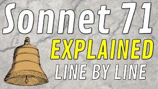 Line by Line: Shakespeare's Sonnet 71