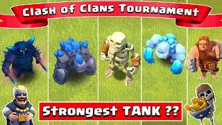 Who's the STRONGEST TANK in Clash Of Clans?? Clash of Clans Olympics | New PEKKA | GOLEM | YETI