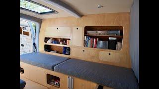 Beautiful micro campervan conversion: how to fit it all in a tiny van like a Kangoo Maxi