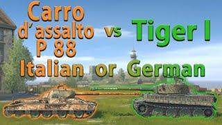 WOT Blitz Face Off || Carro d'assalto P.88 vs Tiger I