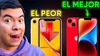  TODOS los iPhone (Del 7 al 14) Ordenados por DURACIÓN de BATERÍA!!  (Incluye mAh)