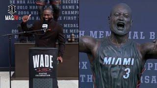 "Who Is That Guy" Dwyane Wade Can't Recognize His Own Statue Outside Miami Heat Arena! ‍️