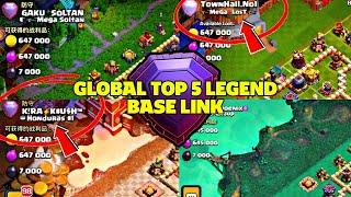 New Global Top 5 Best Player Th16 Legend Base With Link | Clash of Clans