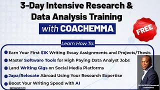 DAY 3 || FREE RESEARCH AND DATA ANALYSIS TRAINING || RESEARCH || ACADEMIC WRITING #askcoachemma