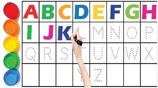 Abc Dotted Tracing, English Alphabet Writing, Preschool learning #abc #alphabets #kidschohantv 678