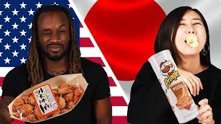 American & Japanese People Swap Snacks