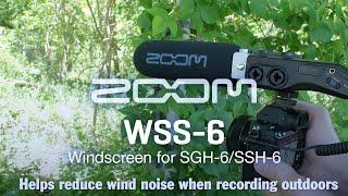 ZOOM WSS-6 Windscreen for Shotgun Microphone