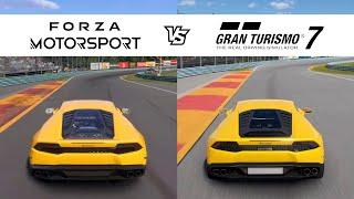 Forza Motorsport vs Gran Turismo 7 - Lamborghini Huracán LP 610-4 - FM8 vs GT7 Comparison