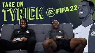 Michael Olise plays FIFA 22 v Tyrick Mitchell | Take on Tyrick