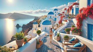 Santorini, Greece  - Day & Night 4K Walking Tour (▶223min)