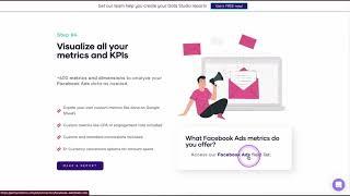 Visualize your Metrics / KPIs - Facebook Ads / Instagram Ads Porter connector for Google Data Studio