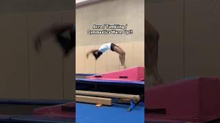 MY TUMBLING WARMUP!!! #gymnastics #acro #tumbling