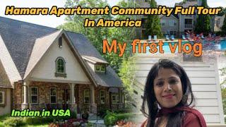 My First vlog America | Our Community Tour in America | Indian society Tour in America | Life in USA