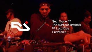 RA Live: Seth Troxler b2b Loco Dice b2b The Martinez Brothers at Printworks