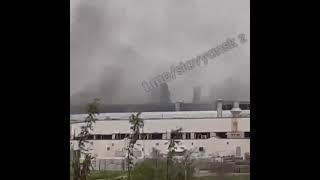 Siniat gypsum plant was hit by Russians in Bakhmut, Donetsk #shorts