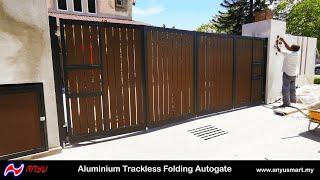 An Yu Aluminium Trackless Folding Autogate | Au Yu Smart Gate