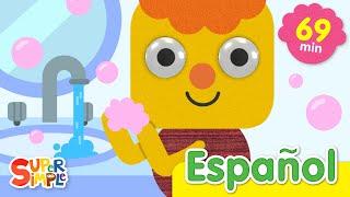 La Canción De Lavarse Las Manos Y Más | Música Para Niños | Super Simple Español