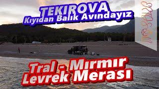 Tekirova Kıyıdan Balık Avındayız [4K] - Tral, Levrek, Çupra, Mırmır Merası #SurfCasting