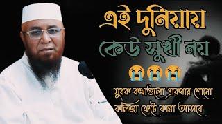 এই দুনিয়ায় কেউ সুখী নয়. Mufti Nazrul Islam Kasemi Waz 2024. মুফতি নজরুল ইসলাম কাসেমী