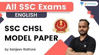 SSC CHSL Model Paper | English | All SSC Exams | wifistudy | Sanjeev Rathore