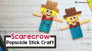 Popsicle stick scarecrow Craft