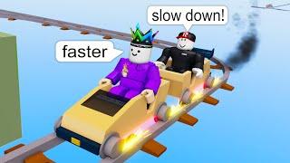 FASTEST Cart Ride in Roblox BUT I CAN'T STOP