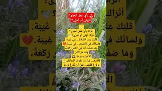 ️ بأي عمل تُجزى؟ أتهنّى أم تُعزّى؟