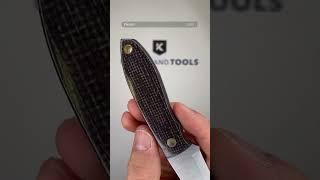 Nordic Knife Design Lizard 75 2037 Scandi, Bison Canvas Micarta, fixed knife