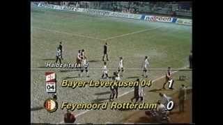 UEFA Pokal 1987 1988 Achtelfinale Rückspiel Leverkusen - Feyenoord Rotterdam 1:0