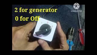 How to install two way changeover easy way with mr solution .