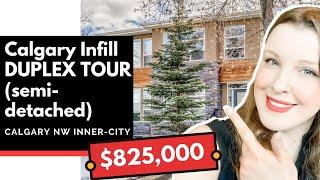 Inside this $825,000 DUPLEX Semi-Detached Infill Home in Calgary NW