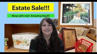 Surprise Estate Sale! Great Haul! Shop with Me!