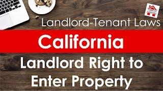 California Landlord Right to Enter Rental Property | American Landlord