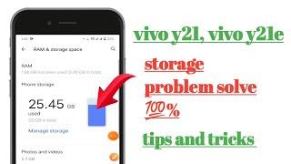 vivo y21,vivo y21e storage problem solve tips and tricks