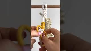 How to create a Macrame Flower DIY