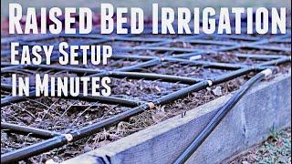 Raised Bed Square Foot Garden Irrigation System Easy Setup | Garden in Minutes | Garden Grid Review