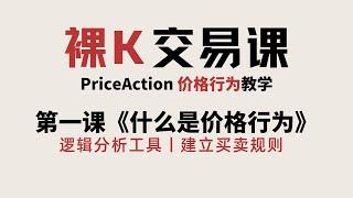 [Price Action]《什么是价格行为》| 第一课《初识价格行为》 | 价格行为完整课程 | 裸K交易课 | 老K的交易课01