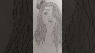 Girl Drawing #drawing #shorts #komal arts