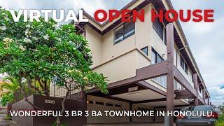 Honolulu Townhome For Sale . Virtual Open House . Hawaii Real Estate