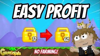 LAZY PROFIT WITH 13WL! (no farming, quick) | Growtopia